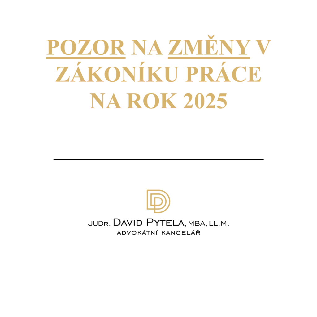 Změny v zákoníku práce 2025