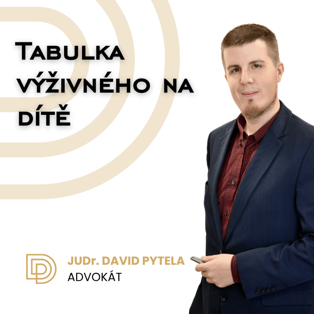 Tabulka výživného na dítě
