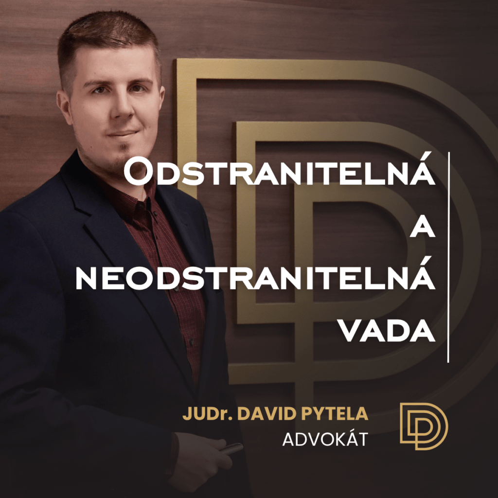 Odstranitelná a neodstranitelná vada